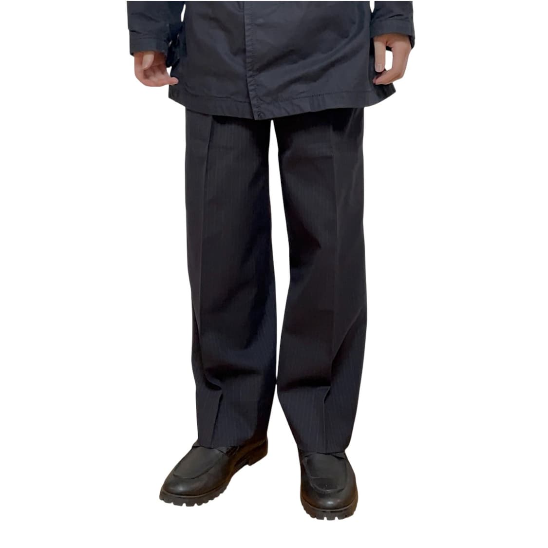 꼼데가르송 옴므듀스 울 스트라이프 팬츠 AD1990 상품이미지1