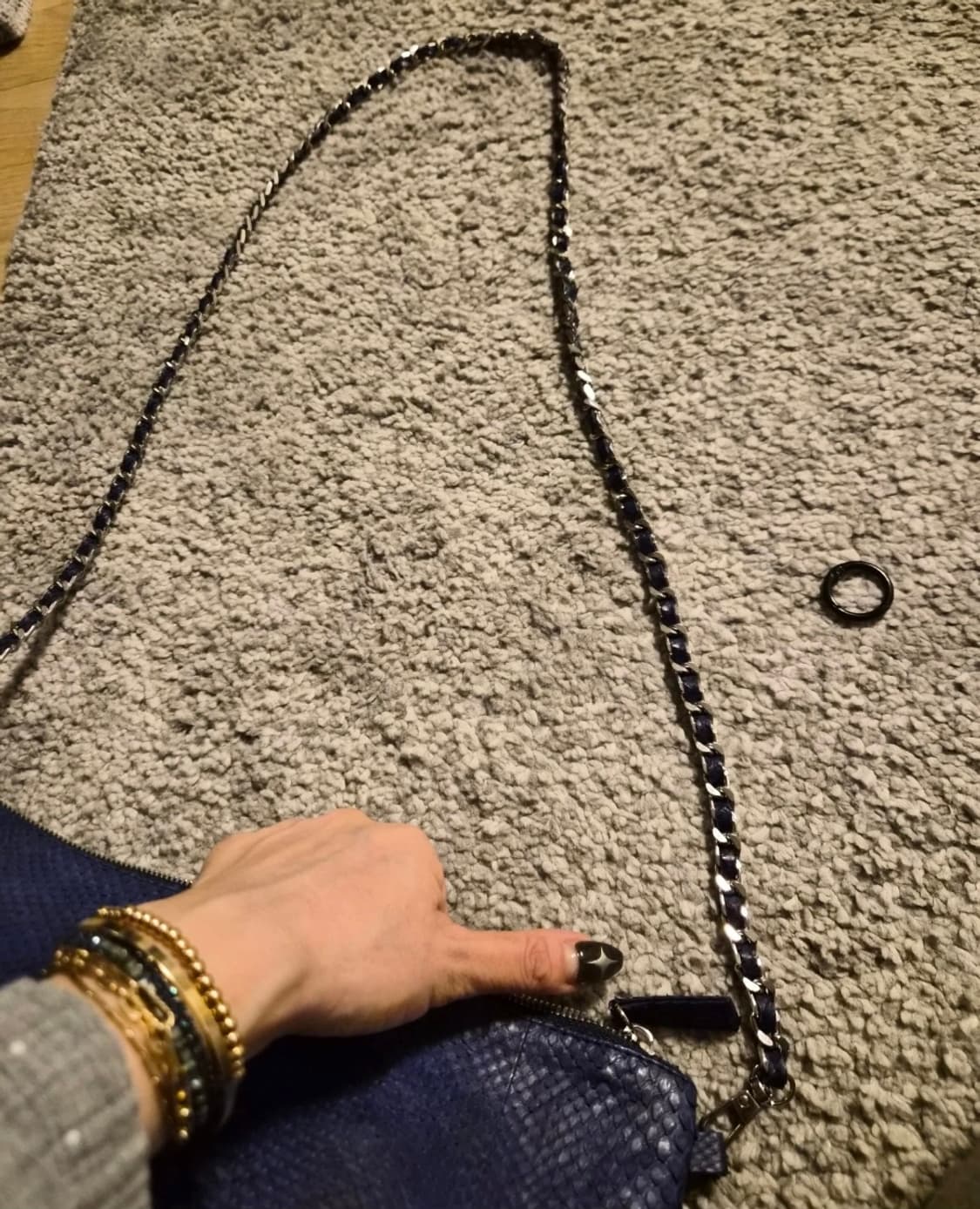 주문제착) 리얼파이톤(뱀피) 숄더&크로스&클러치 상품이미지8