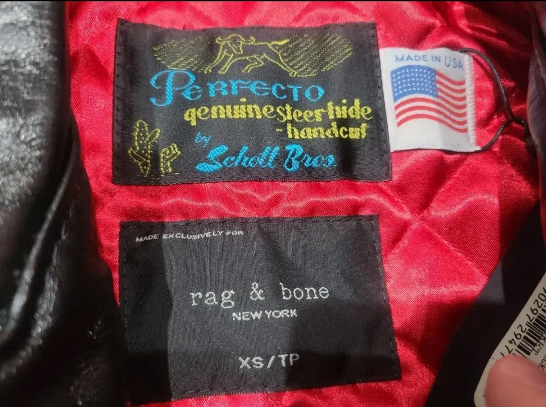 랙앤본 가죽자켓 상품이미지3