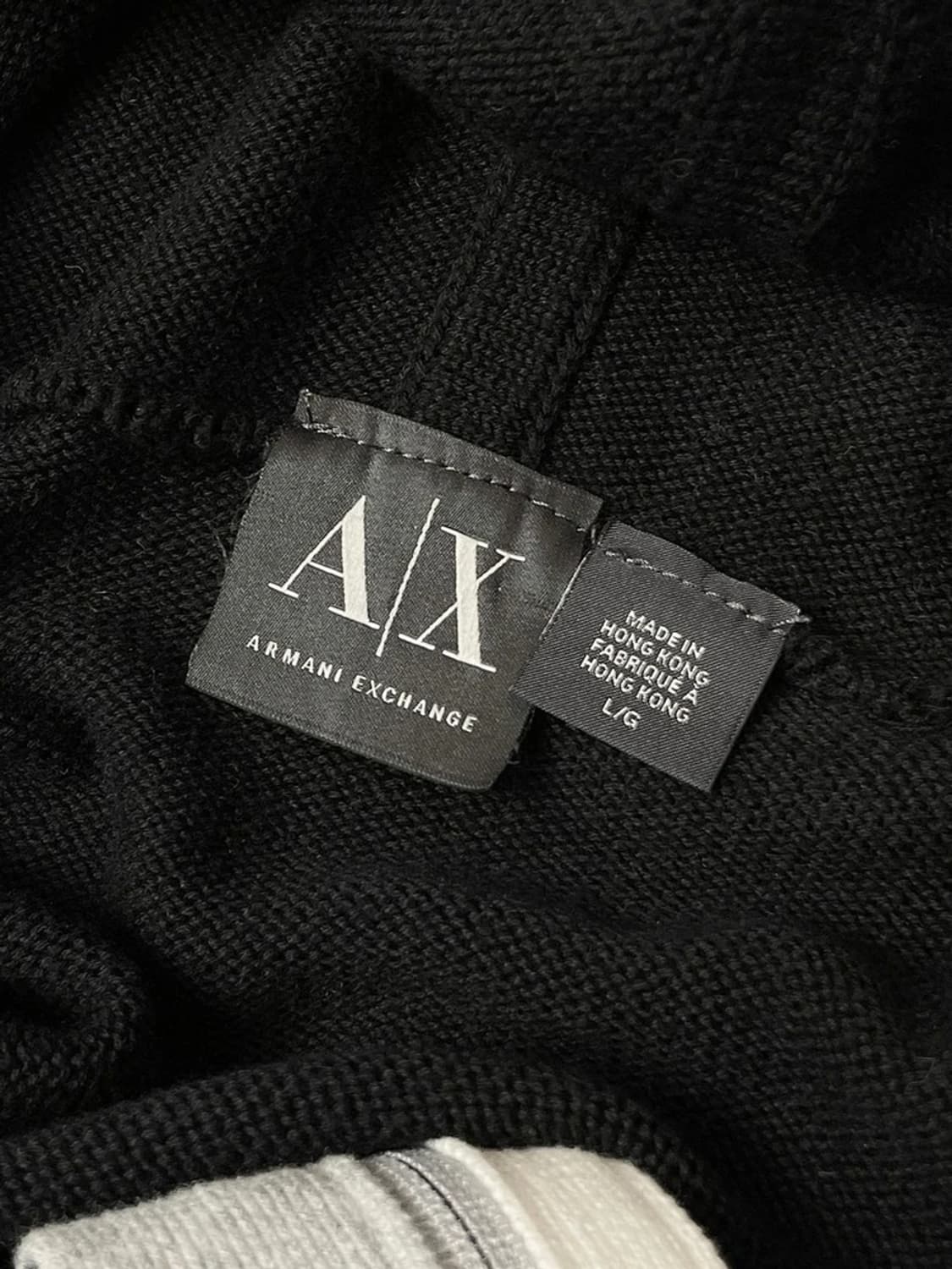 아르마니 익스체인지 Y2K 사선 스펠아웃 후드집업 A1382 상품이미지7