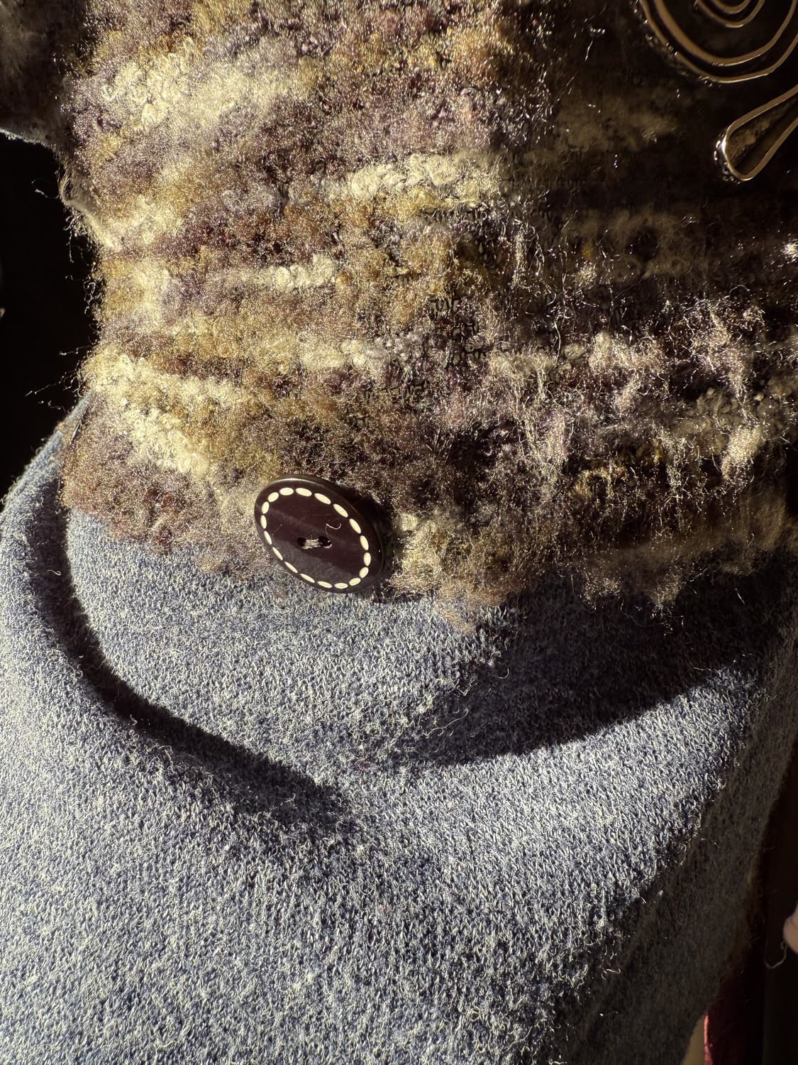 Military Boucle Button Knit 0060 상품이미지7