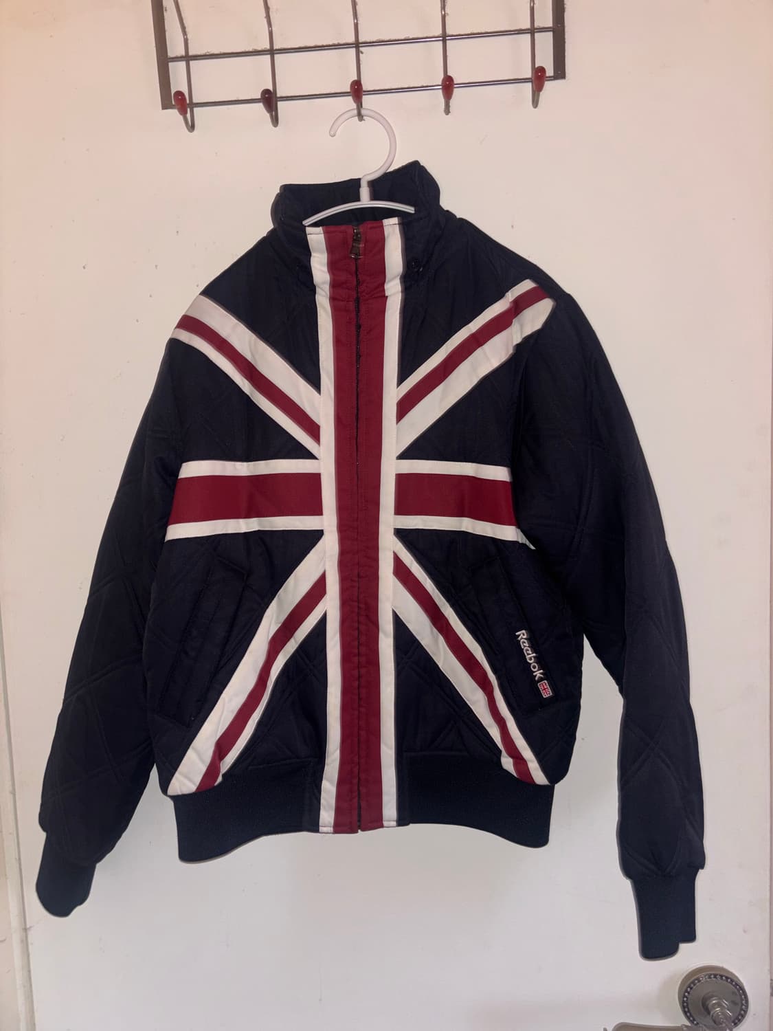 리복 유니온잭 퀼팅 봄버 자켓 상품이미지1