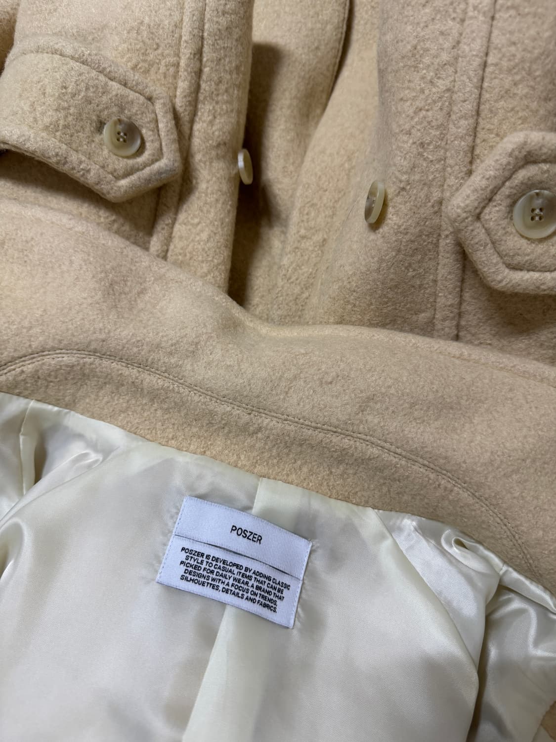 포저 레몬 울 하프코트 상품이미지6