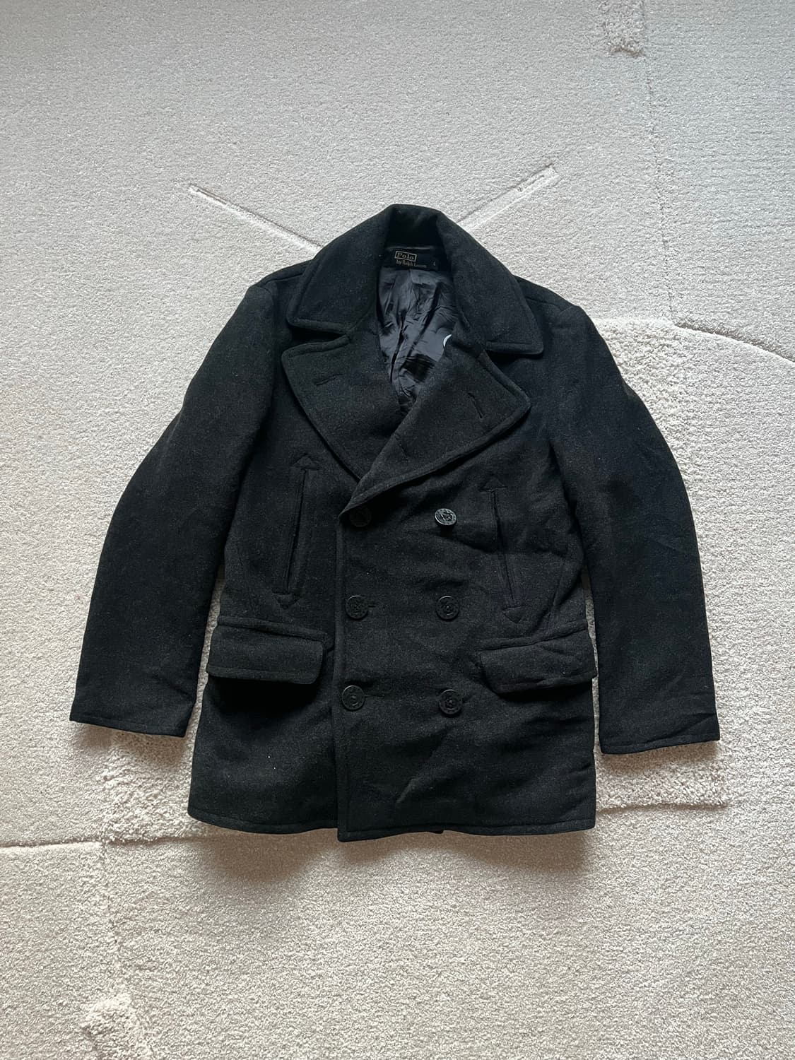 폴로 랄프로렌 헤비 멜튼울 피코트 (100-105) 상품이미지2