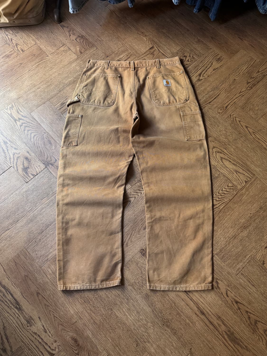 [36]칼하트 Made in USA 브라운 더블니 워크팬츠 상품이미지7