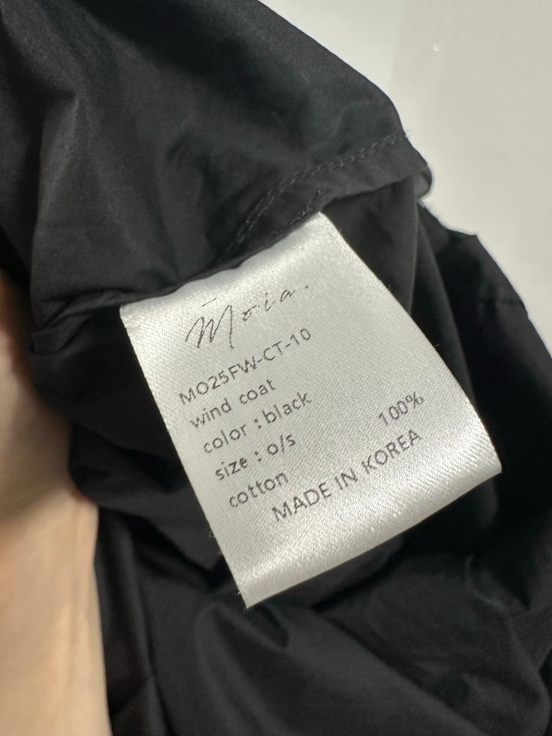 모이아 25FW 윈드 코트 상품이미지4