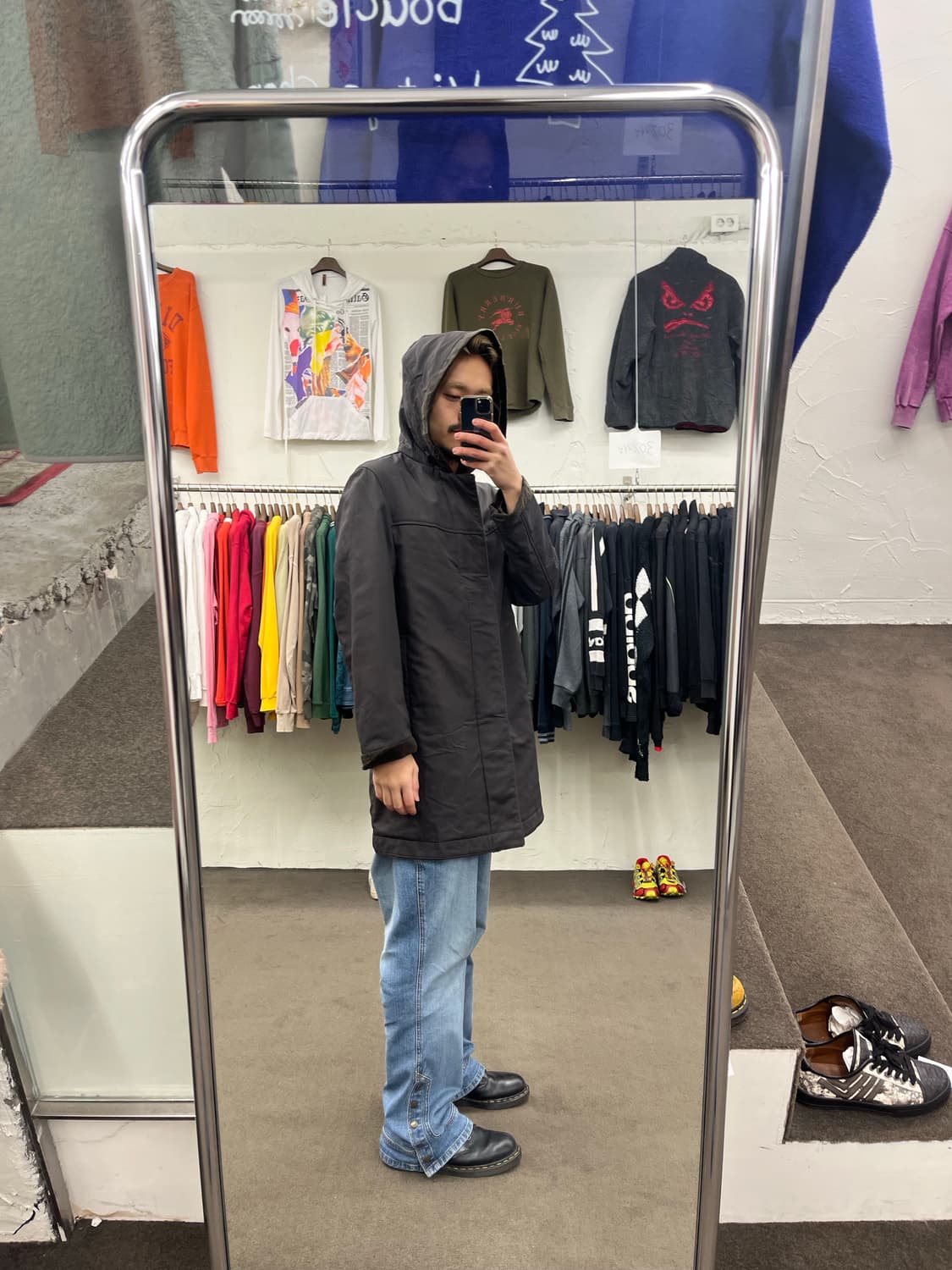 준맨 시어링 후드 코트 상품이미지9