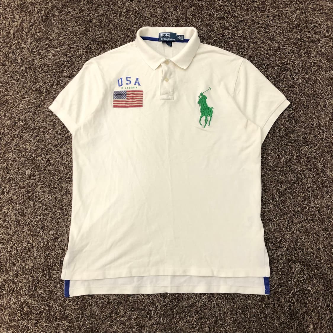 폴로 랄프로렌 빅포니 USA 성조기 치프키프 PK 반팔 카라 티셔츠 상품이미지1