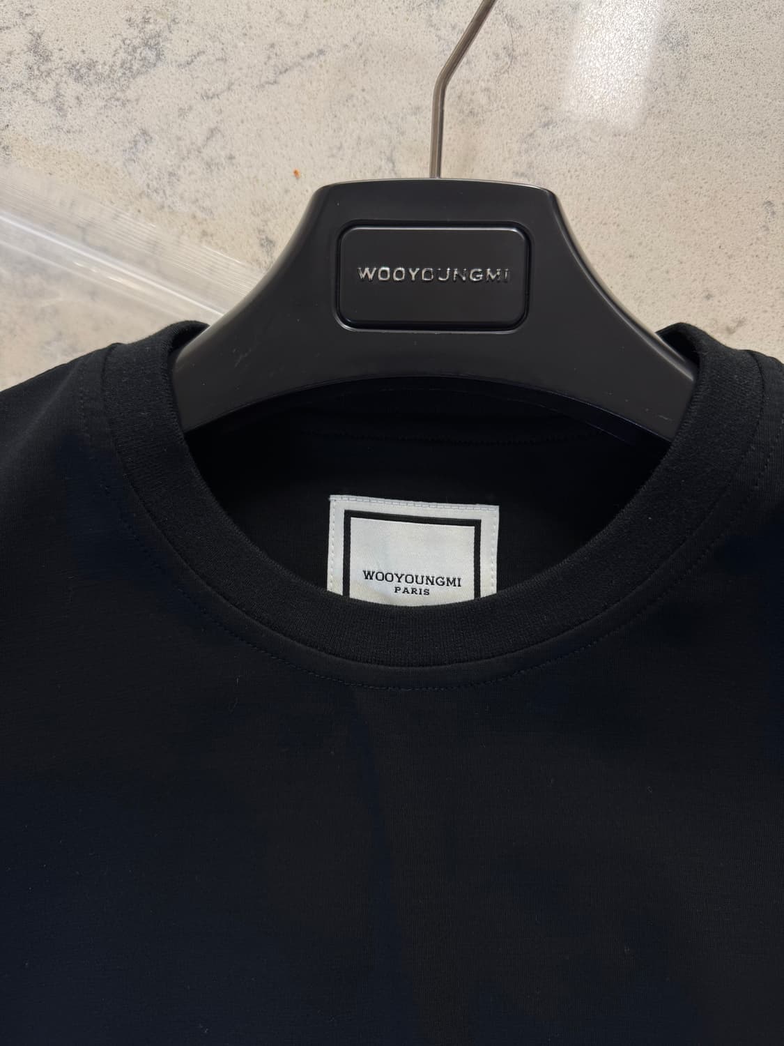 [새제품] 우영미 25fw 블랙 레터링 로고 반팔티 48 상품이미지6