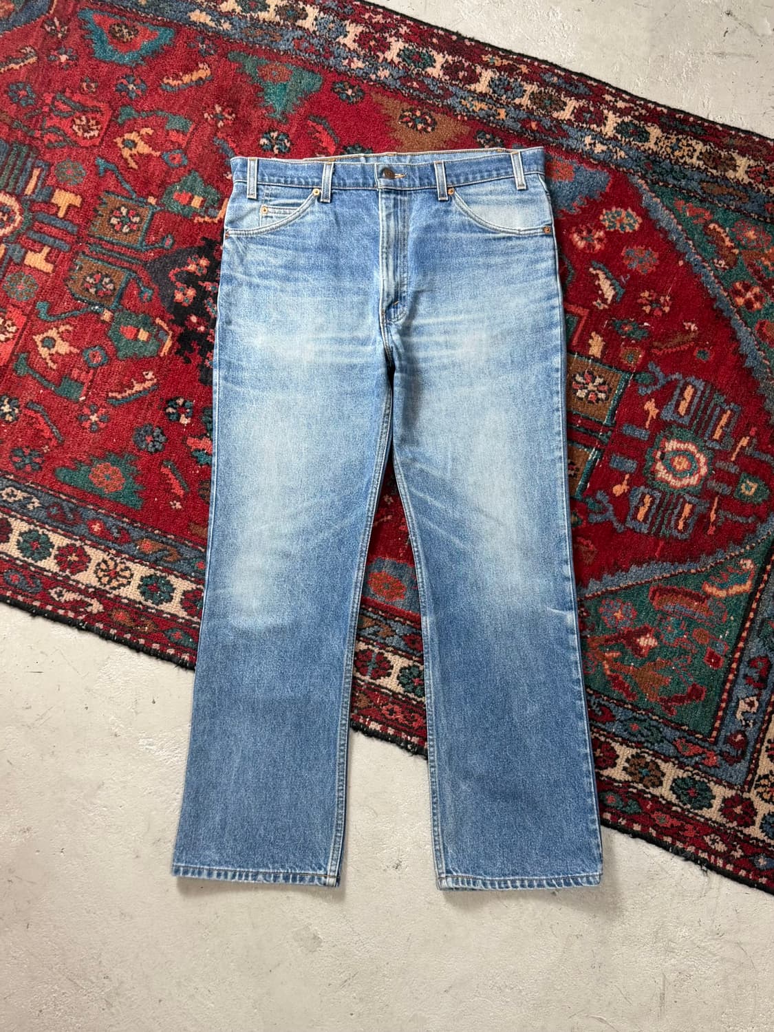 90's USA Made 빈티지 리바이스 517 오렌지탭 부츠컷 데님 상품이미지1