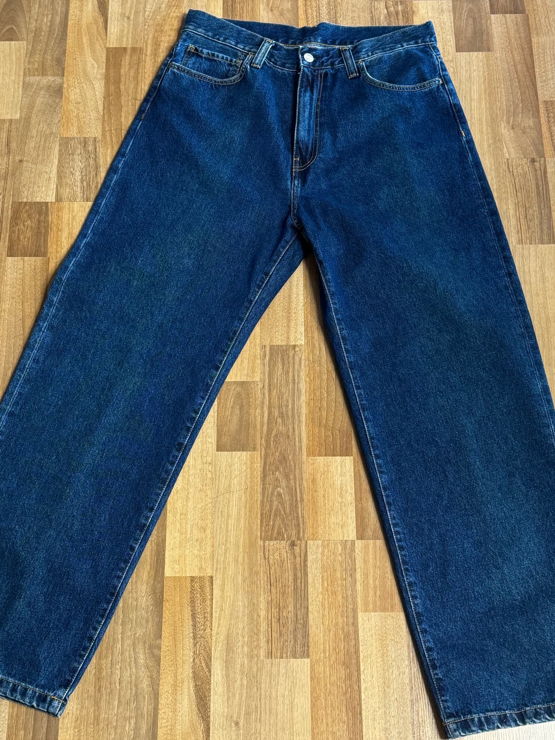 (31)칼하트 wip 브랜든 팬츠 블루 스톤 워시드 새상품 상품이미지2