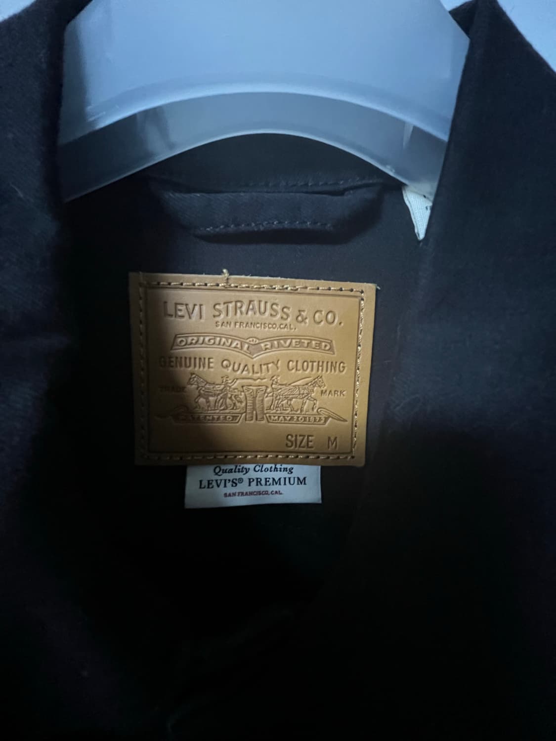 리바이스 프리미엄 데님 트러커 자켓 블랙 M 상품이미지3