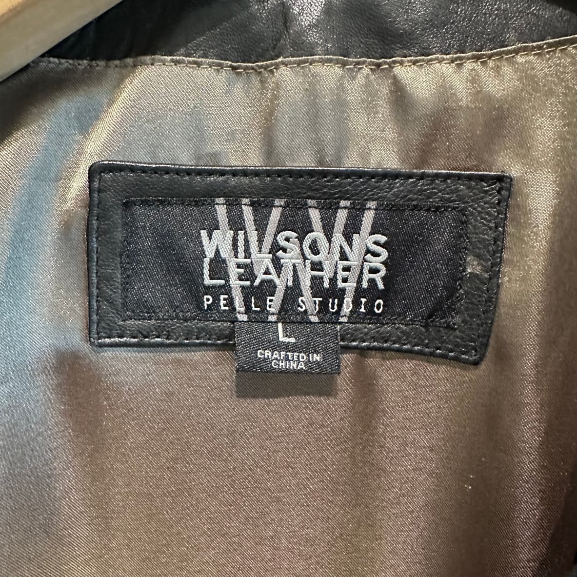 윌슨즈펠레스튜디오 싱글카라 레더 코트 상품이미지4