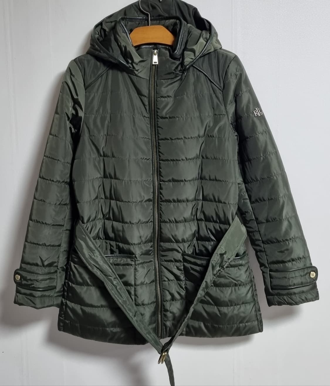 XS (44) 랄프로렌 폴로 카키 퀼팅 자켓 상품이미지1