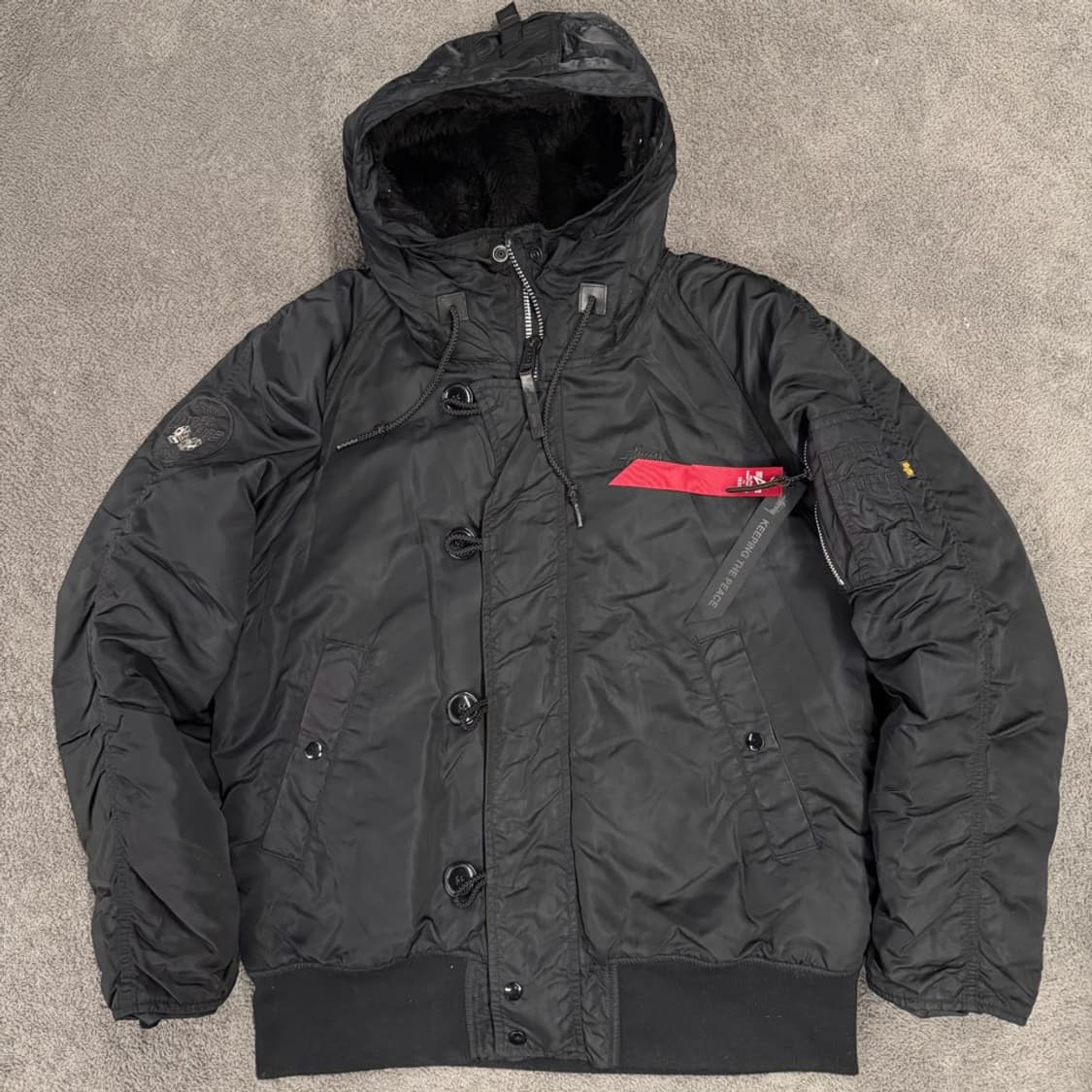 [정품/XL] 스투시 x 알파 인더스트리 N-2B 점퍼 상품이미지1