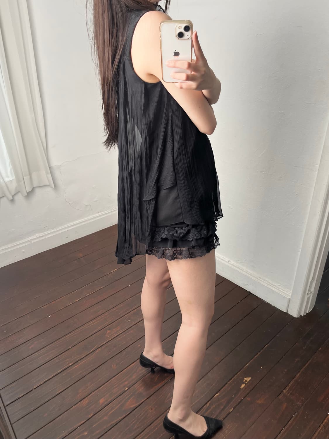 프릴넥 슬리브리스 상품이미지2