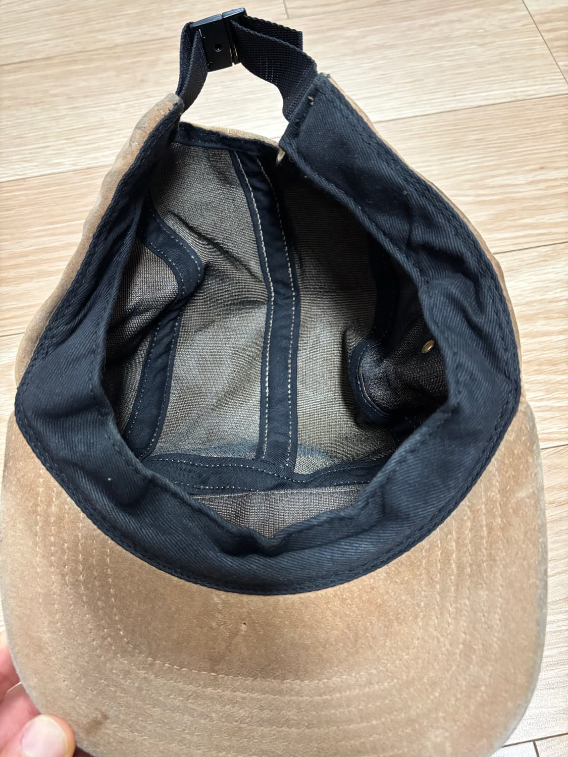 [OS] 슈프림 박스로고 스웨이드 캠프캡 카멜 상품이미지4