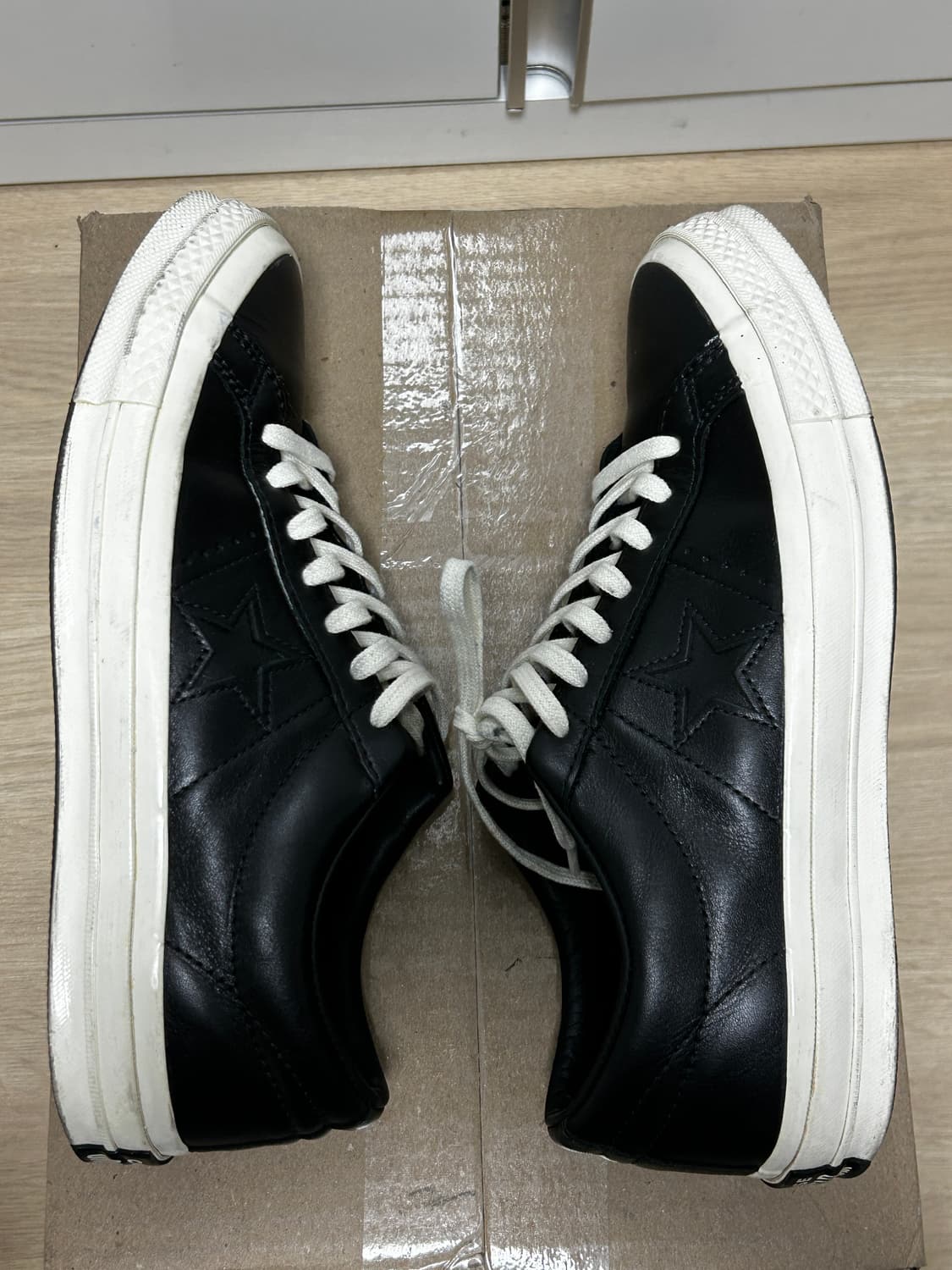 컨버스 원스타 로우 레더 블랙 (260) 상품이미지6