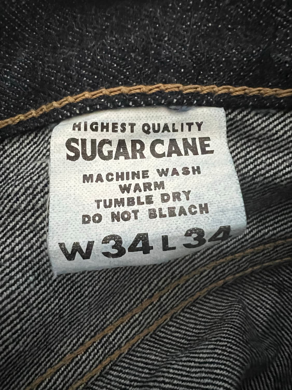 슈가케인 1947데님 인디고 34 새상품급 상품이미지5