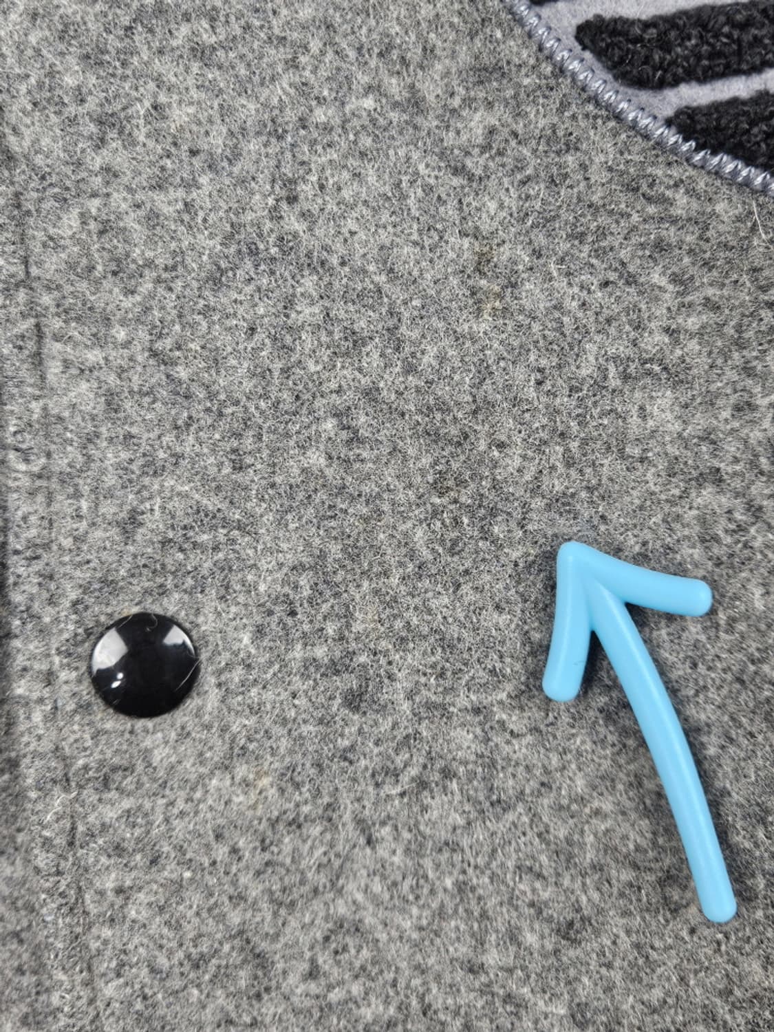 아디다스 바시티 레터맨 가죽 배색 울 자켓 ( S ) / 10086 상품이미지8