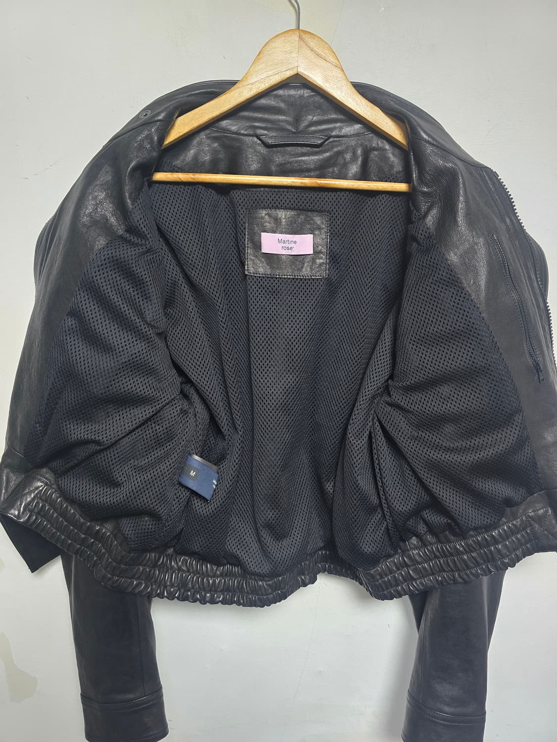 Martine Rose 리얼 양가죽 라이더 자켓 M  상품이미지5