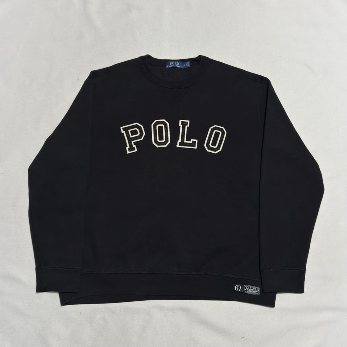 L 폴로랄프로렌 빅 레터링 로고 맨투맨 상품이미지2