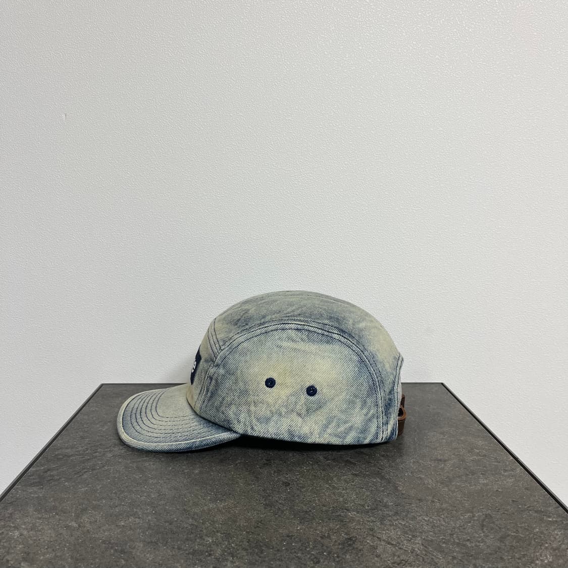 슈프림 24SS 워시드 더티 데님 박스로고 캠프캡 모자 상품이미지3