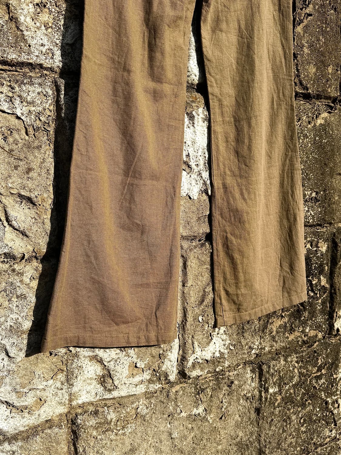 Brown linen Bootcut Pants 상품이미지9
