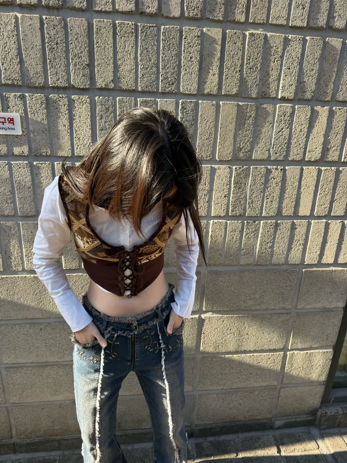 오즈온 보헤미안 무드 코르셋 슬리브리스 상품이미지4