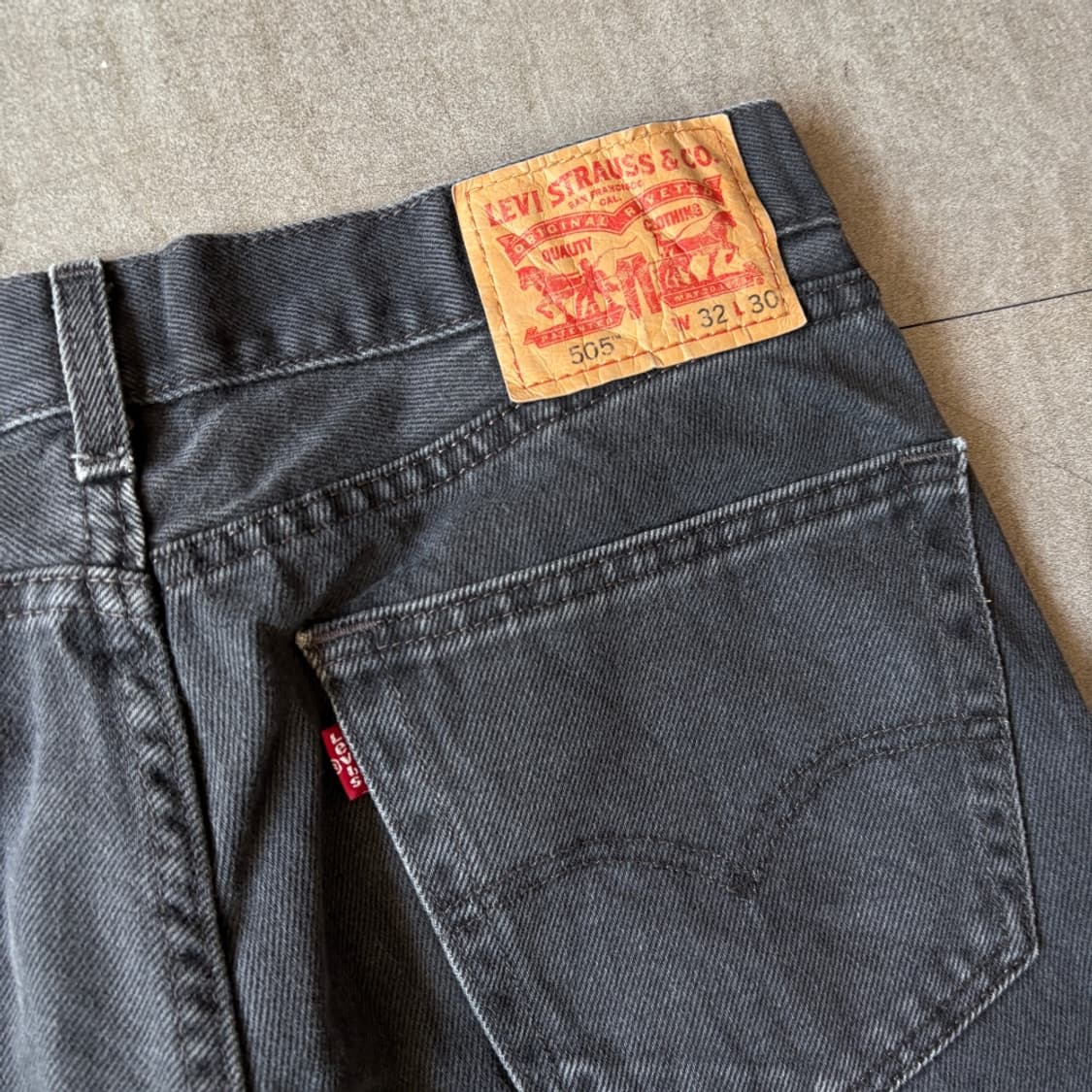 리바이스 정품 505 데님 블랙 팬츠 바지 상품이미지10