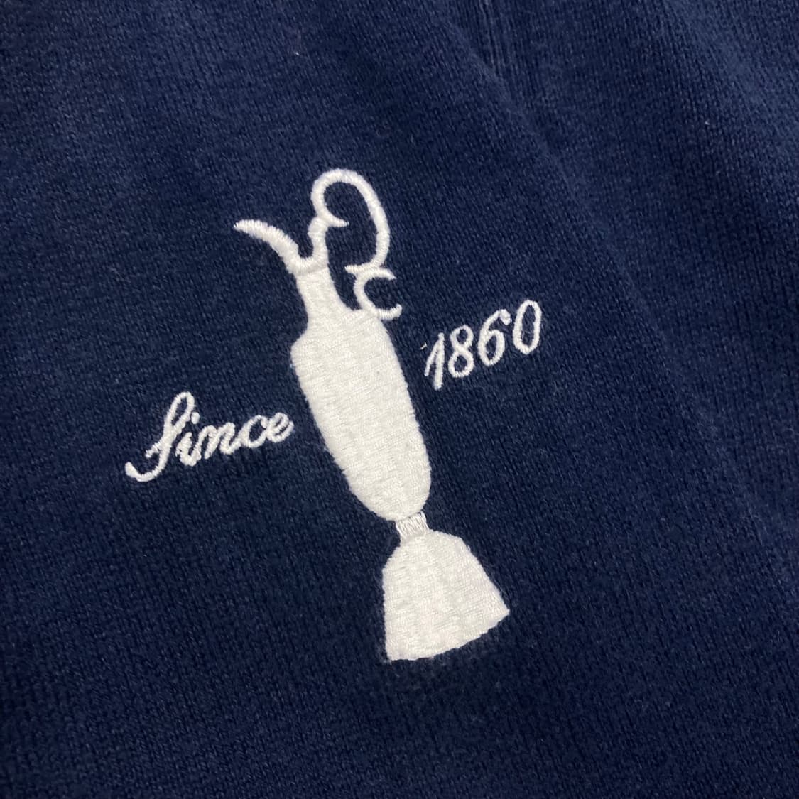 폴로 네이비 컬러 빅포니 니트 집업 상품이미지3