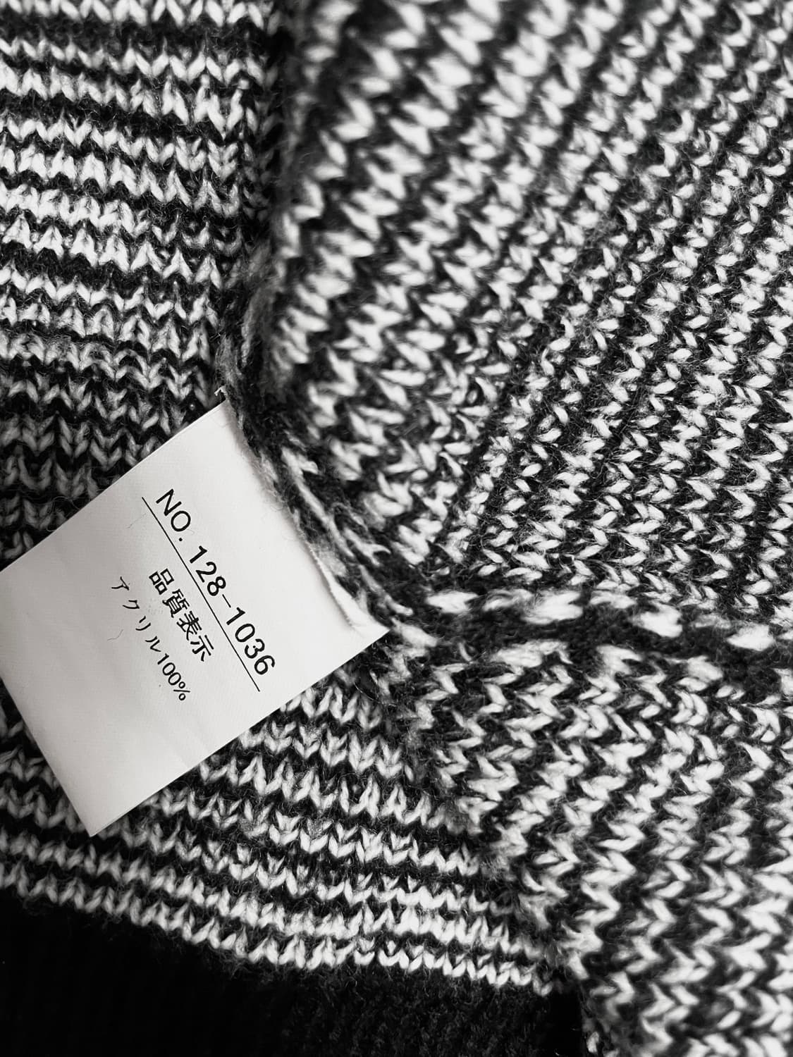 Gotic Collar Knit 무채색00s다크웨어그런지락시크펑크2010 상품이미지8