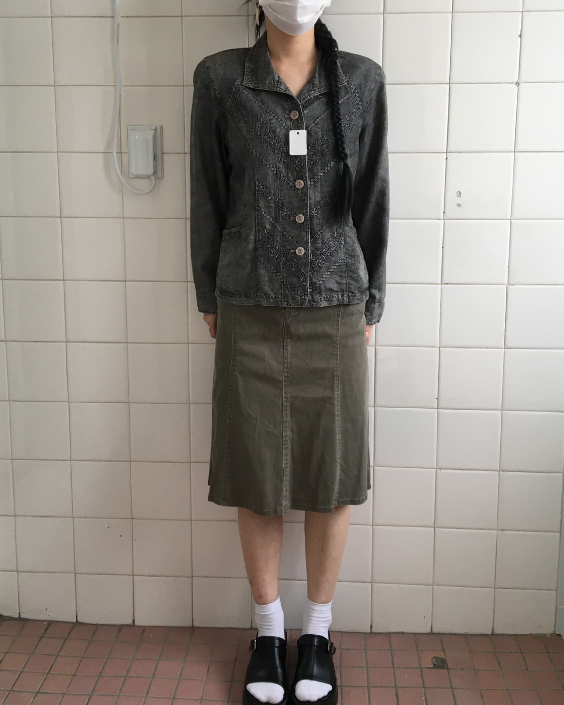 Punching point washing jacket 상품이미지1