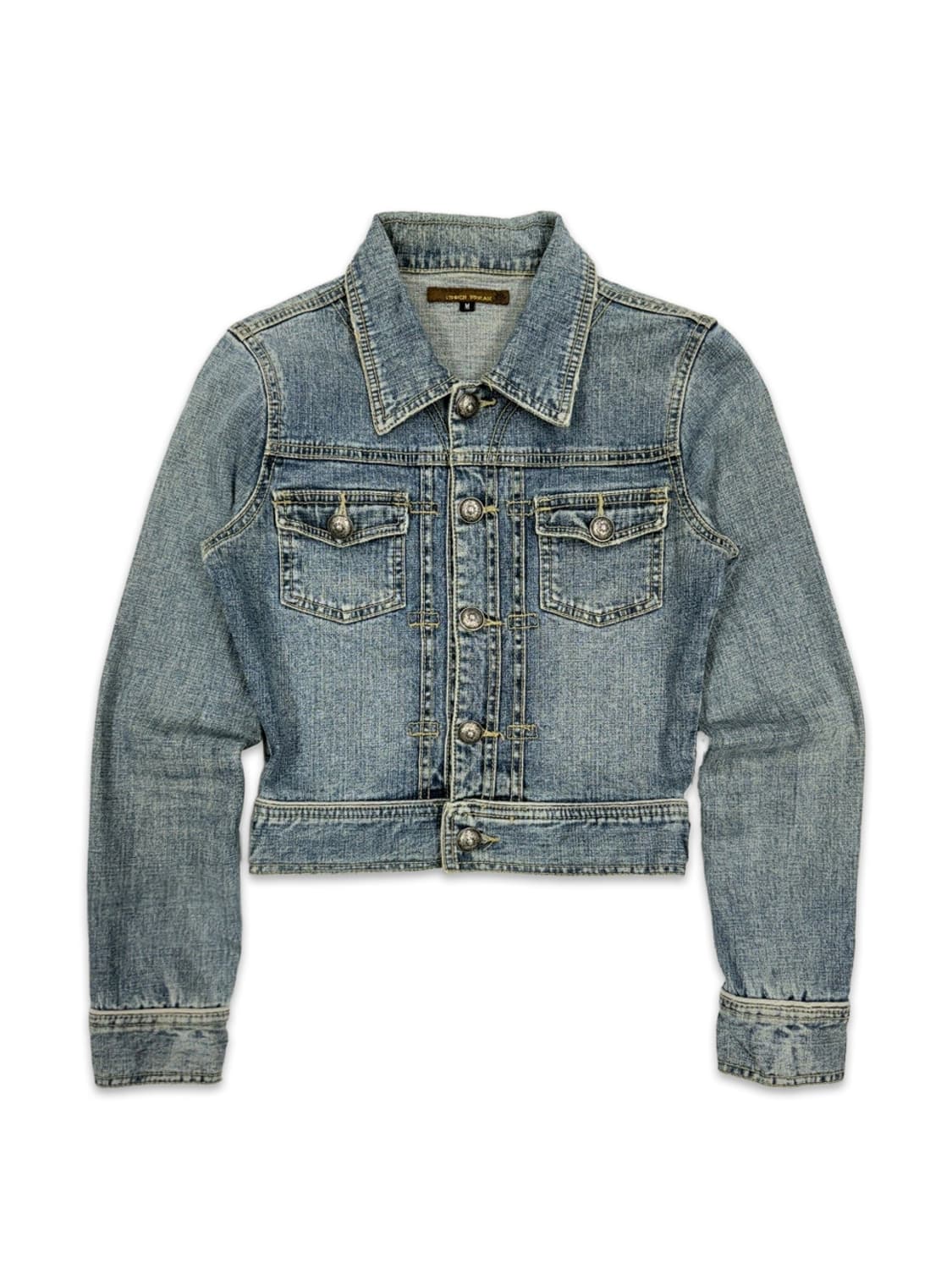 빈티지 크롭 데님 자켓 상품이미지1