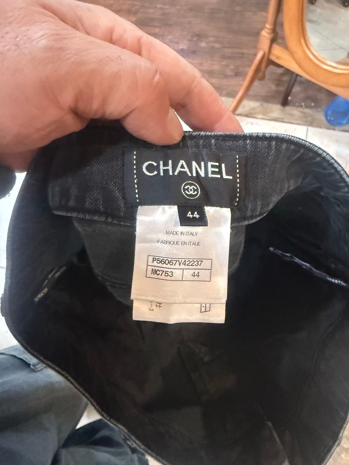 44/32 정품 샤넬 블랙 스키니진 팝니다 상품이미지2