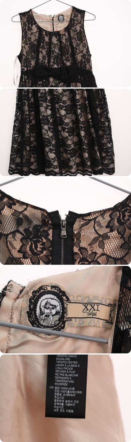 블랙 레이스 일본 빈티지 원피스 로리타 펑크 상품이미지2