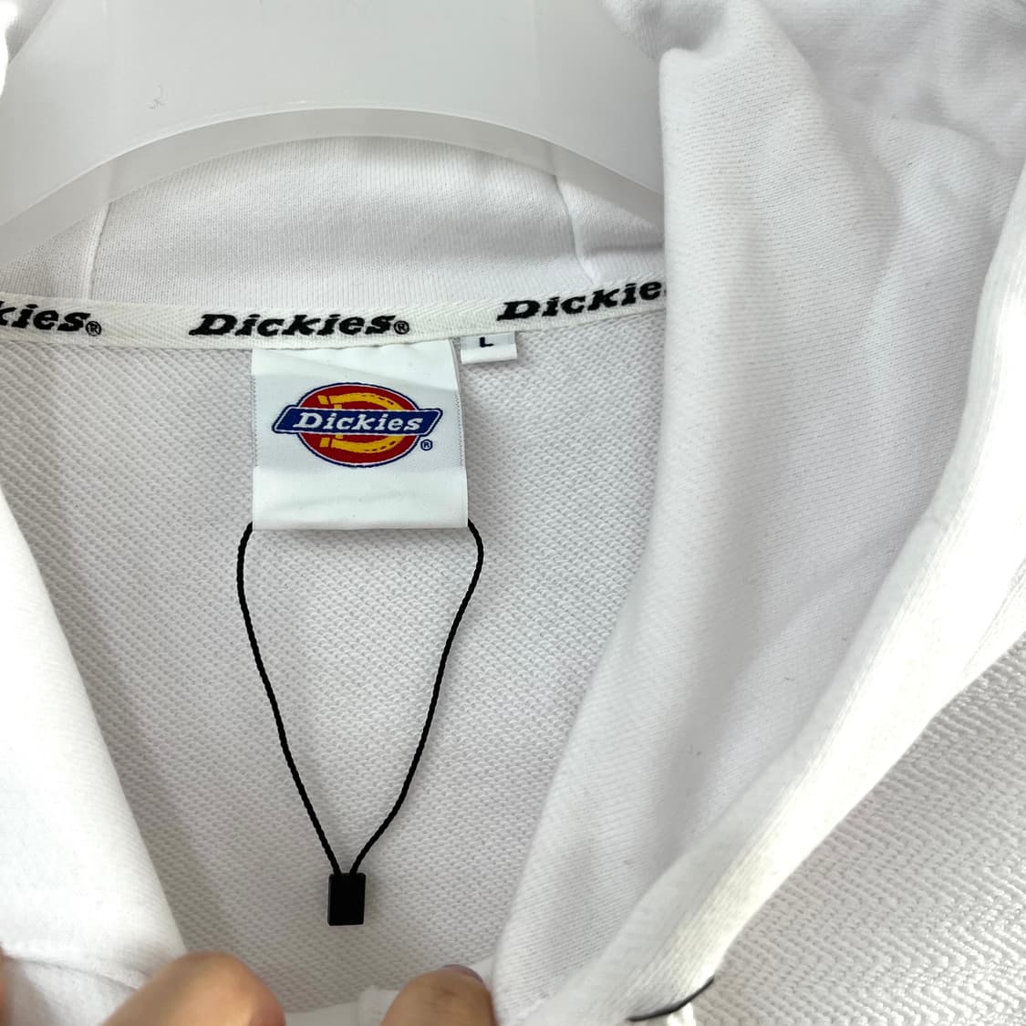 (새상품) 디키즈 스몰로고 화이트 후드티 상품이미지6