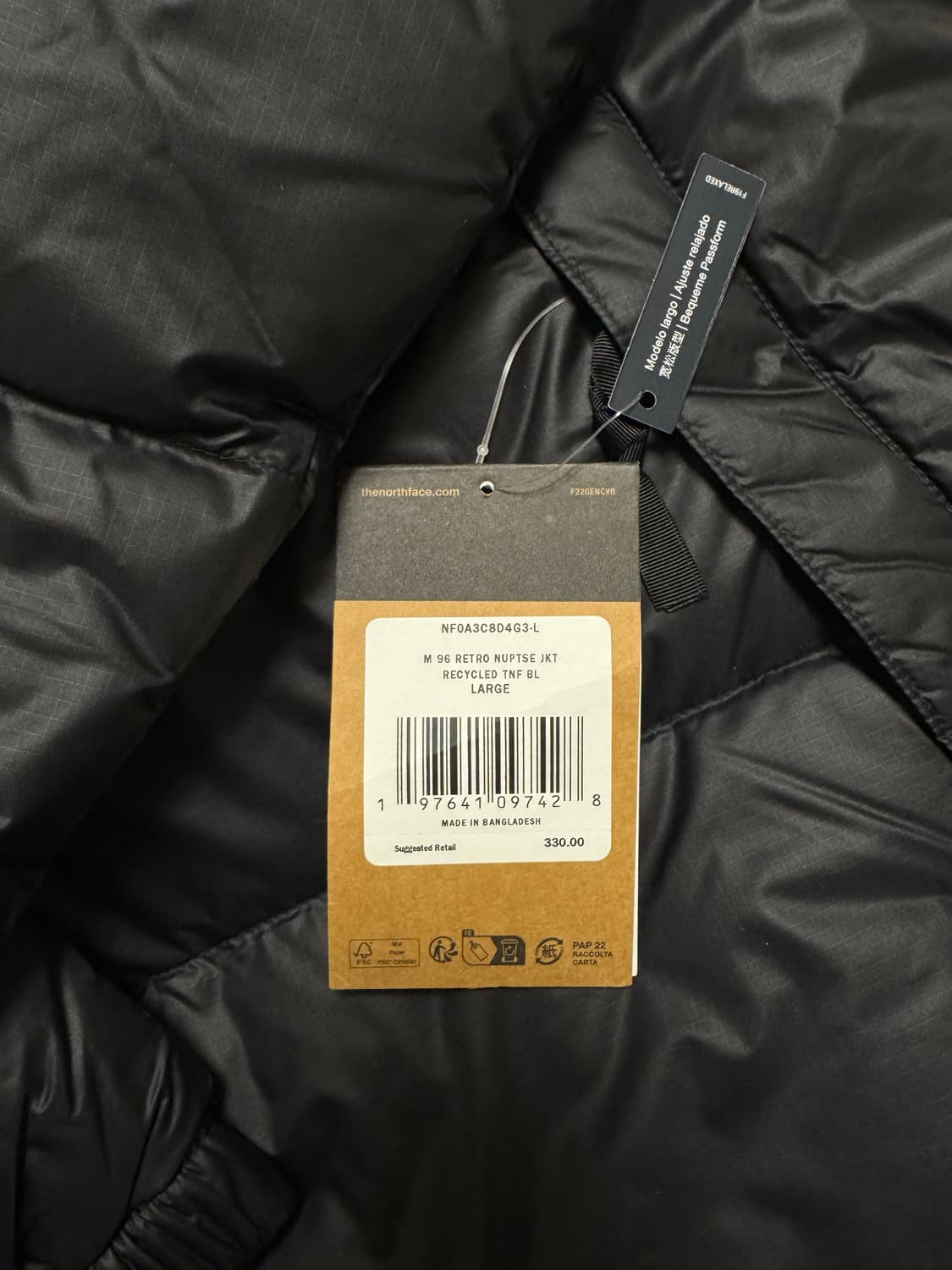 노스페이스 1996 레트로 눕시 다운 L 해외판 새상품 팔아요. 상품이미지2