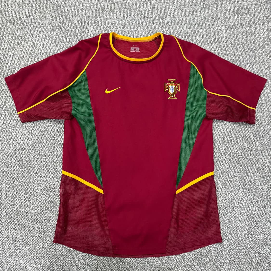 S 나이키 포르투갈 축구 국가 대표팀 레트로 유니폼 반팔 티셔츠 상품이미지1