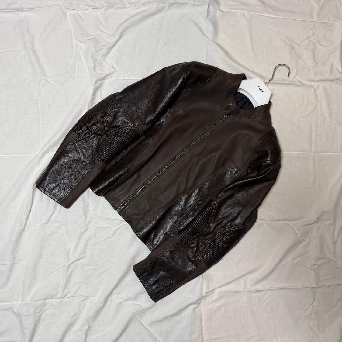 [쿠어] 믹스드 엠브로이더 바이커 점퍼 M 상품이미지1