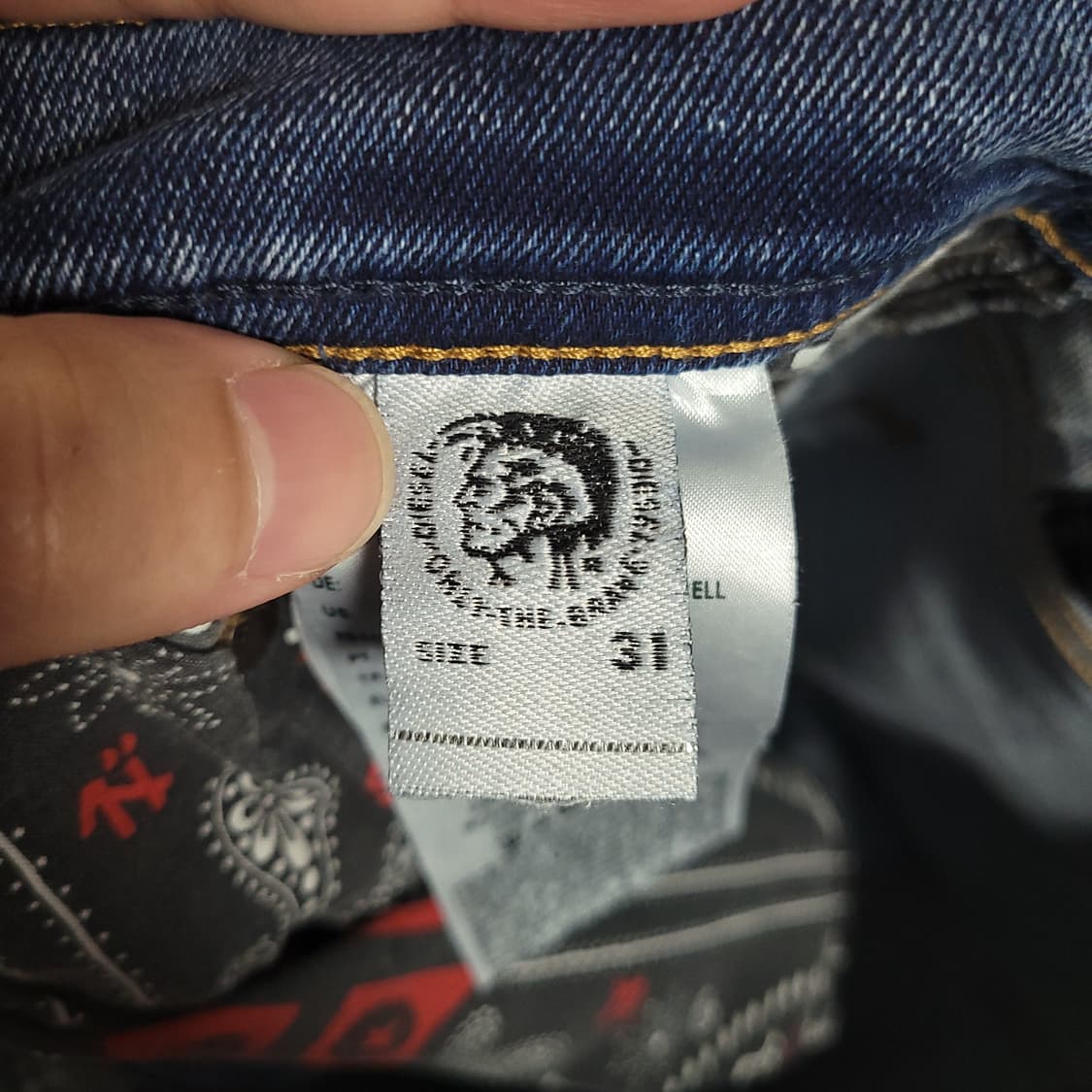 (34) DIESEL 디젤TEPPHAR 청바지 블루 데님 상품이미지7