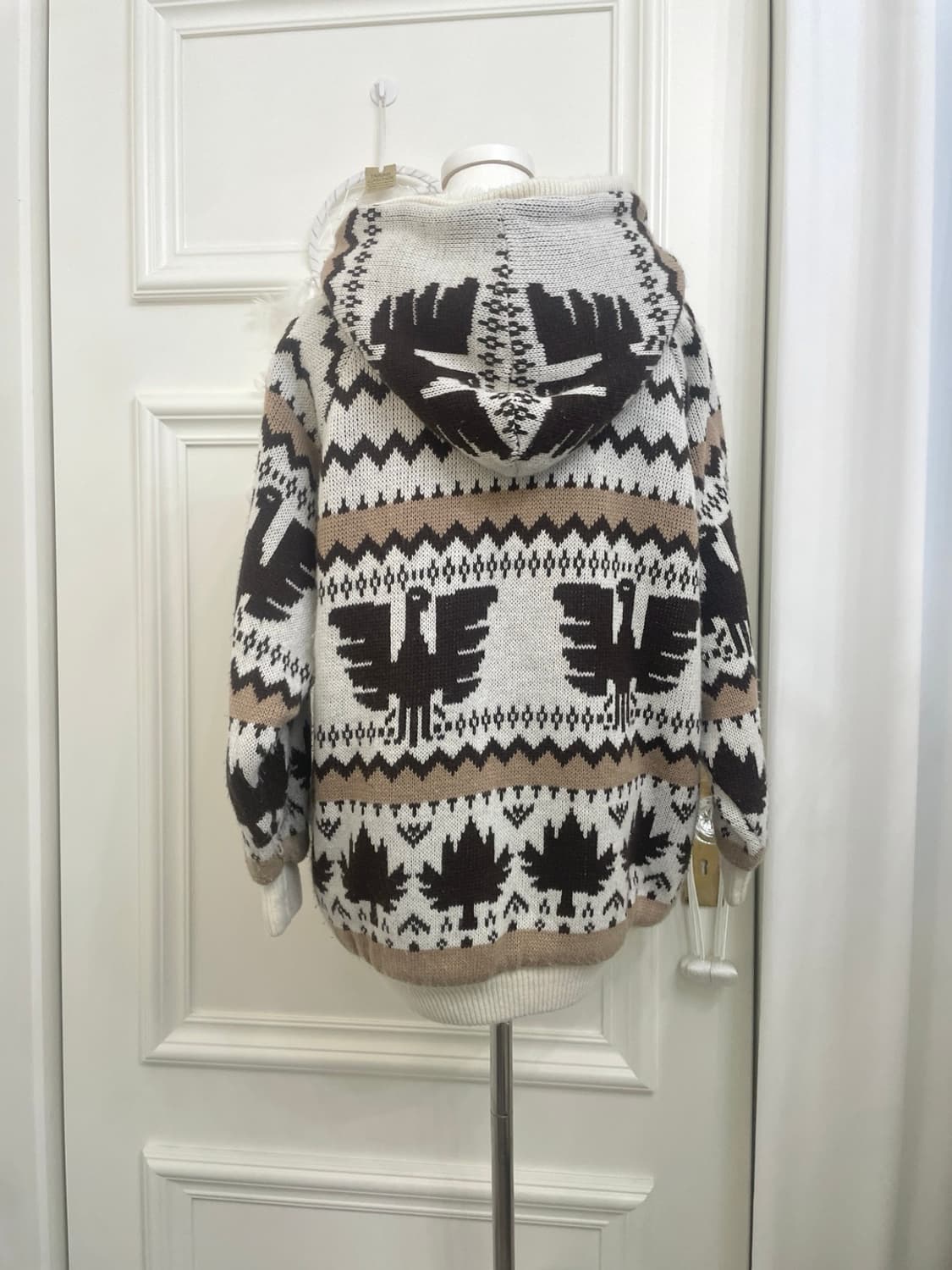 ivory brown inner fur pocket loose cowhi 상품이미지3