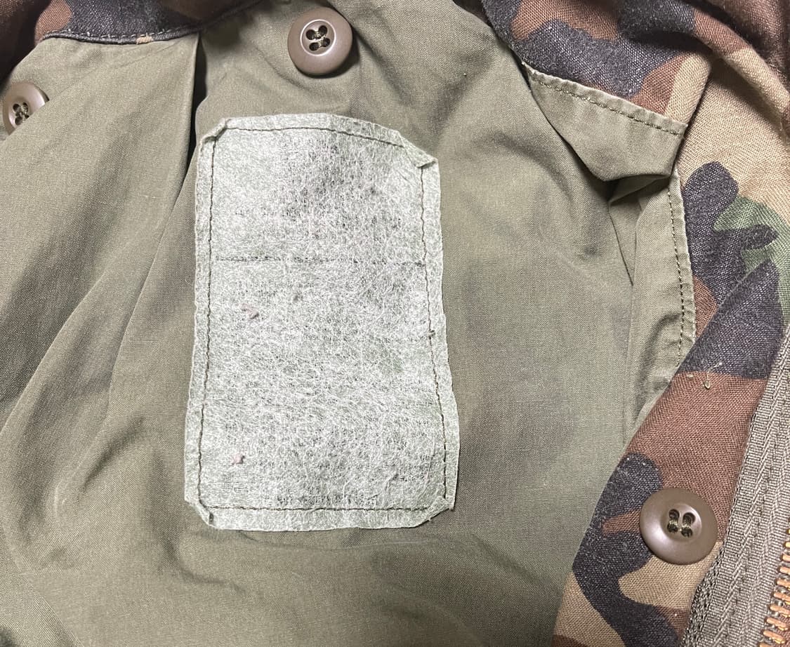 미군 M65 필드 자켓 우드랜드 상품이미지5