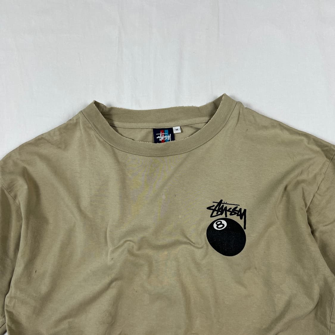 90‘s 스투시 stussy 8ball 프린트 반팔티 상품이미지2