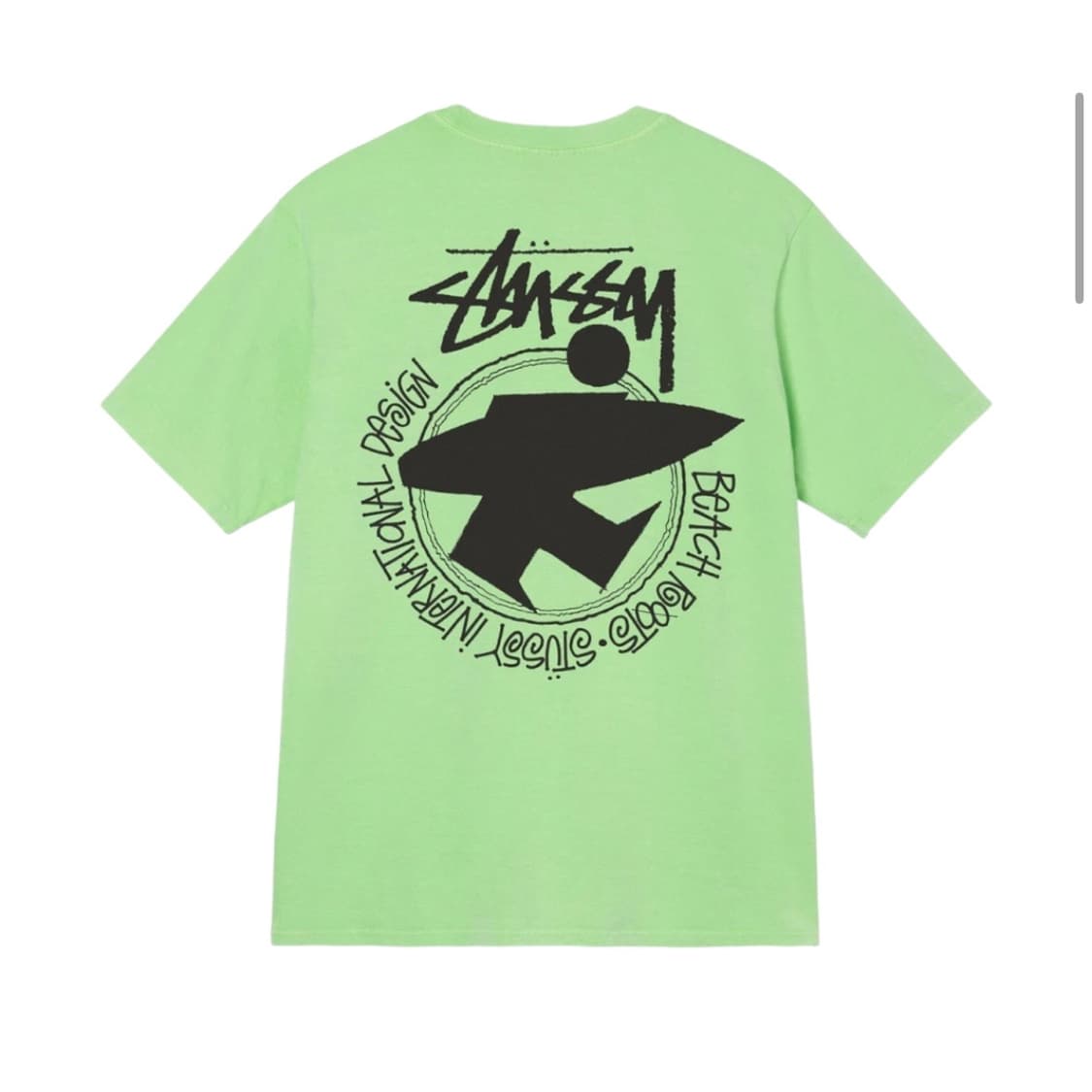 스투시 비치 루트 티셔츠 그린 피그먼트 반팔티 사이즈 L Stussy B 상품이미지1