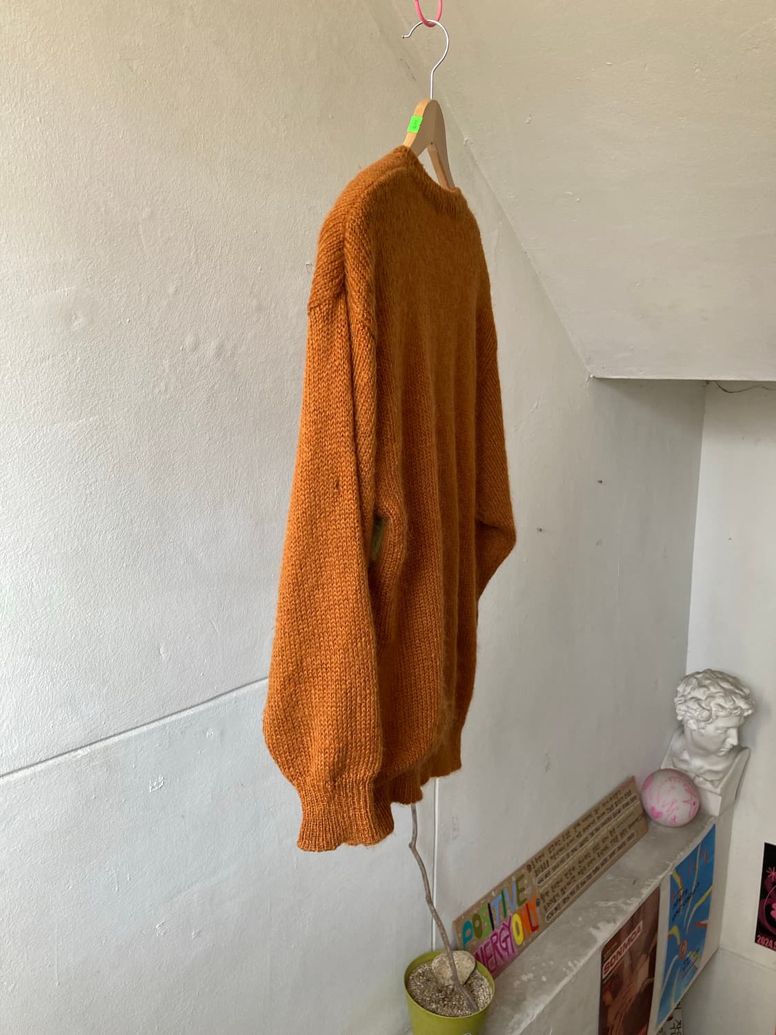 빈티지 브라운 패턴 오버핏 가디건 상품이미지7