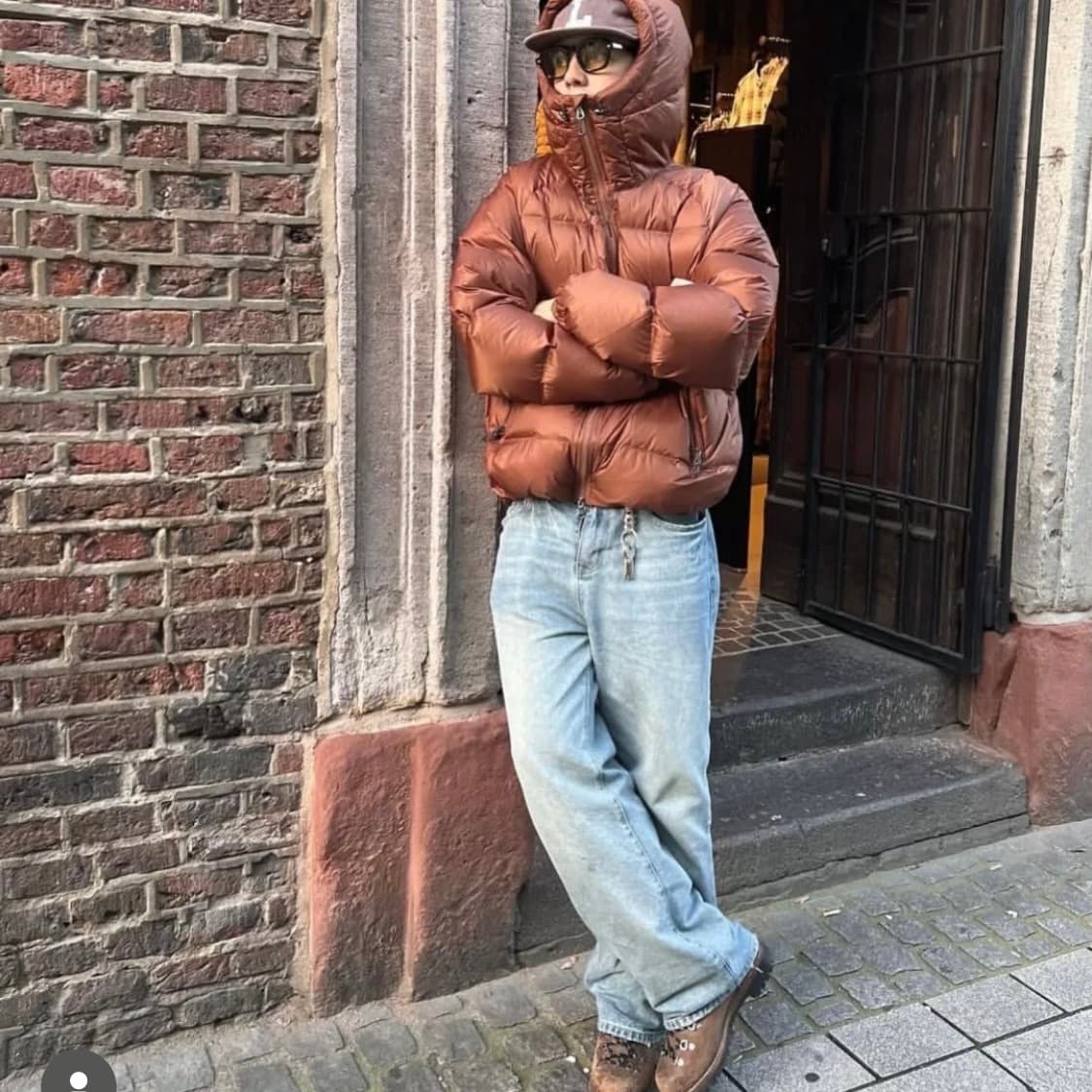 아르켓 스포티 다운 자켓 패딩 브라운 ARKET 상품이미지6