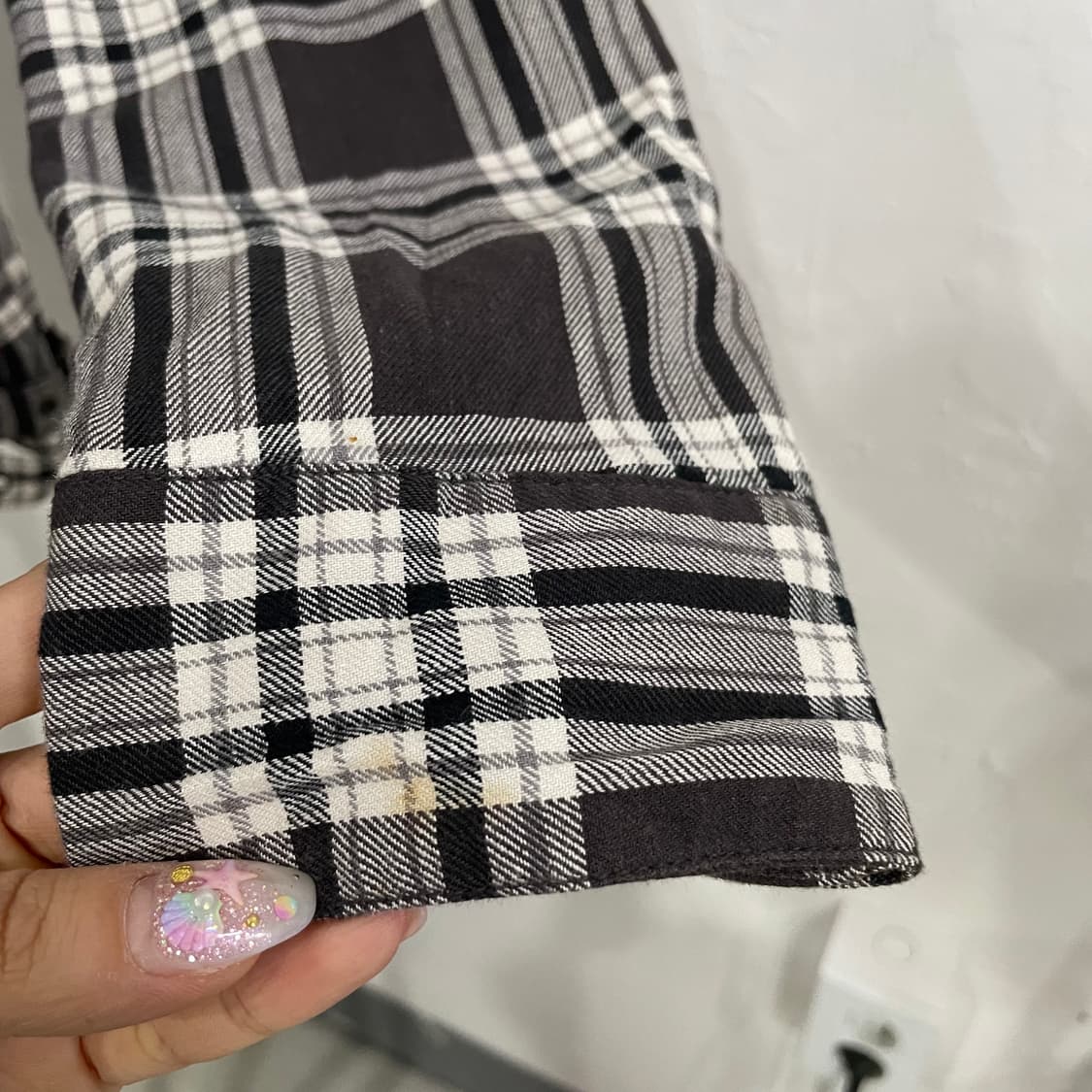 멀티포켓 하이넥 체크 워크 자켓 상품이미지6