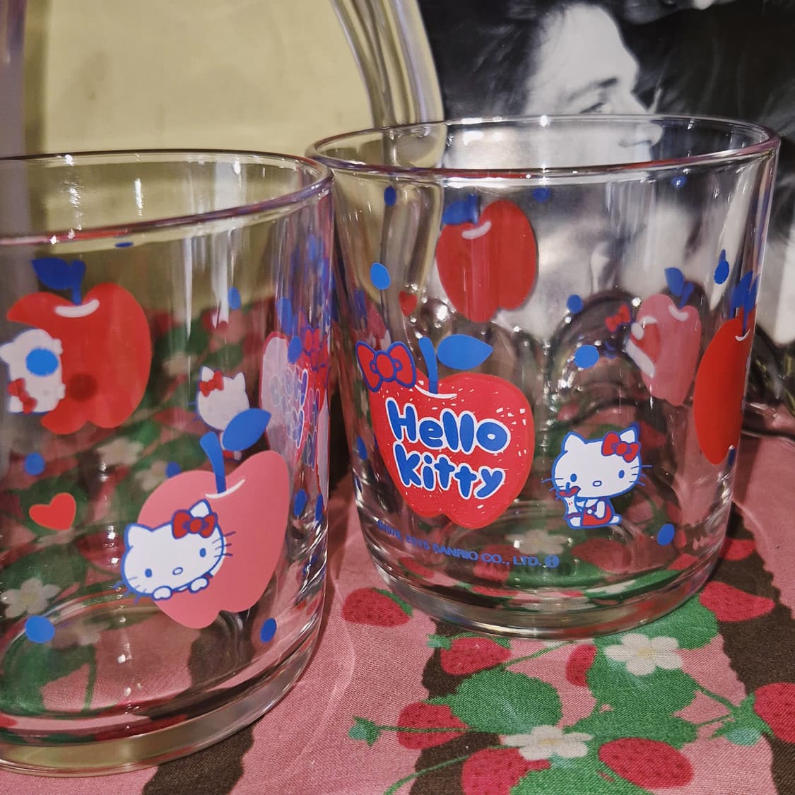 15s 레어 사과 키티 온더락 글라스 1p 상품이미지5