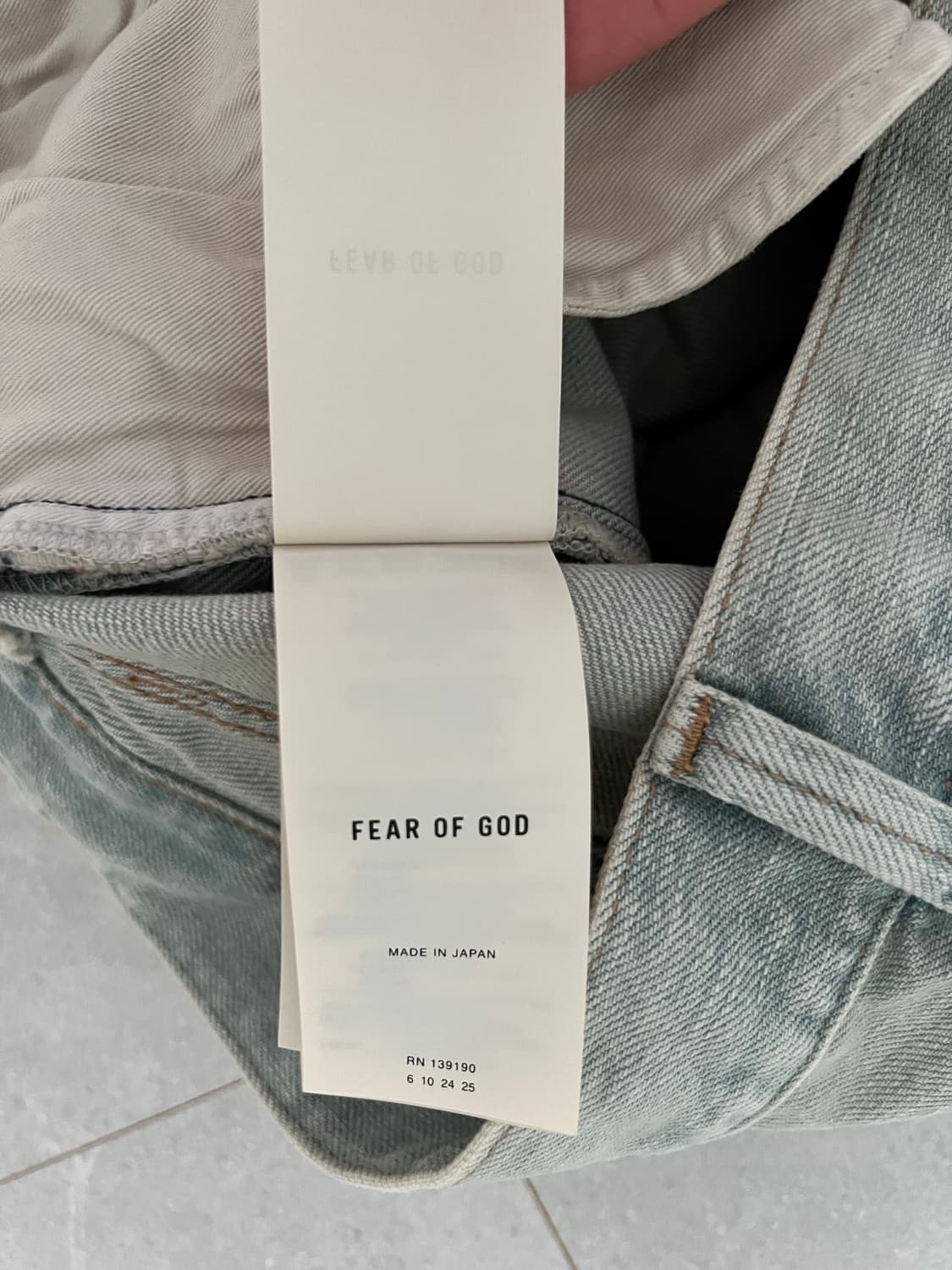 [새제품][30] 피어오브갓 80s 5포켓 데님 상품이미지6